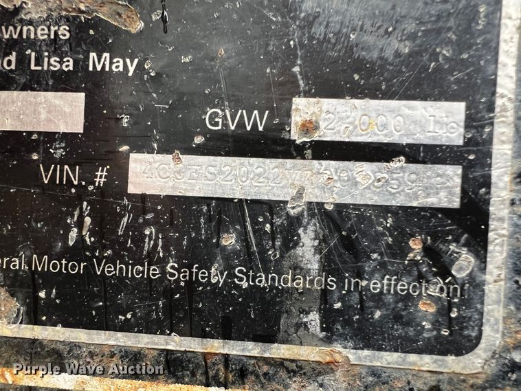 image for item DL4317 1997 May  utility trailer