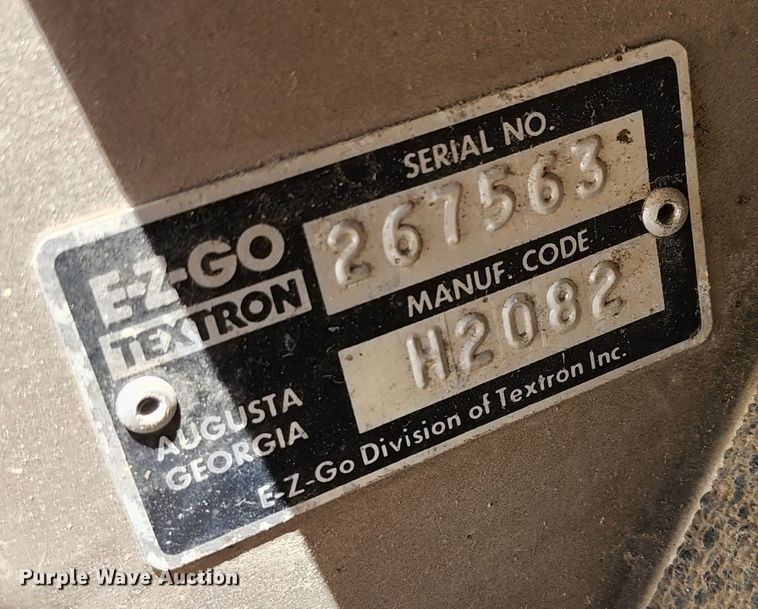 image for item DL6542 EZ GO  golf cart