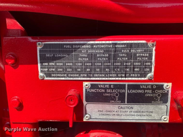 image for item DM4141 1986 Am General  fuel truck