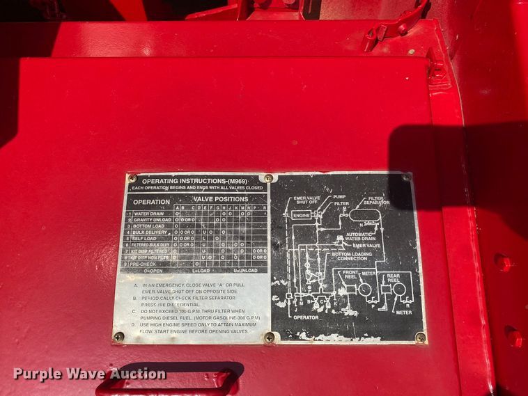 image for item DM4141 1986 Am General  fuel truck