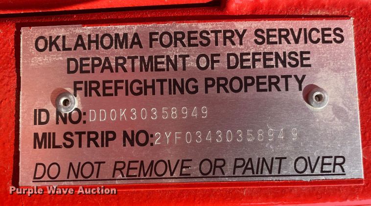 image for item DM4141 1986 Am General  fuel truck