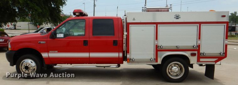 image for item DP4022 2003 Ford F550 Super Duty  Crew Cab brush fire truck