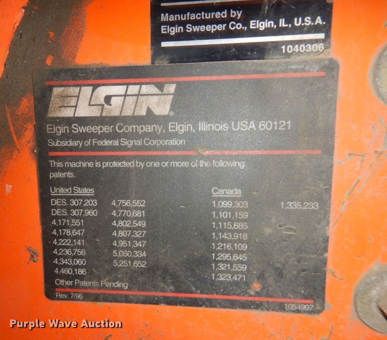 image for item DP4030 1998 Elgin Pelican Series P  street sweeper truck