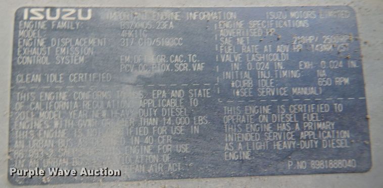 image for item DP4032 2012 Isuzu NPR HD  street sweeper truck