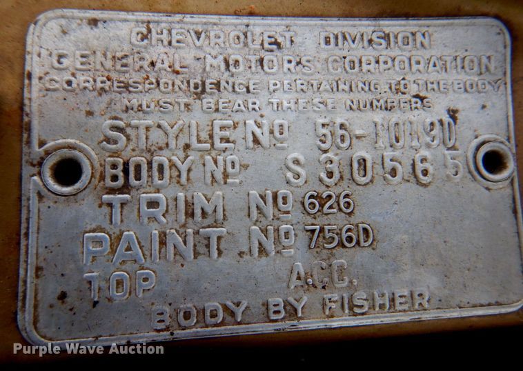 image for item DP4232 1956 Chevrolet Bel Air