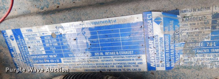 image for item DP5551 1997 International 2654  refuse truck