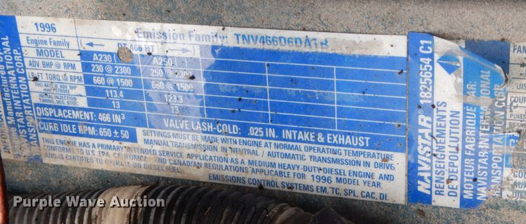 image for item DP5551 1997 International 2654  refuse truck