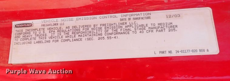 image for item DS7097 2004 Freightliner Business Class M2  vacuum truck