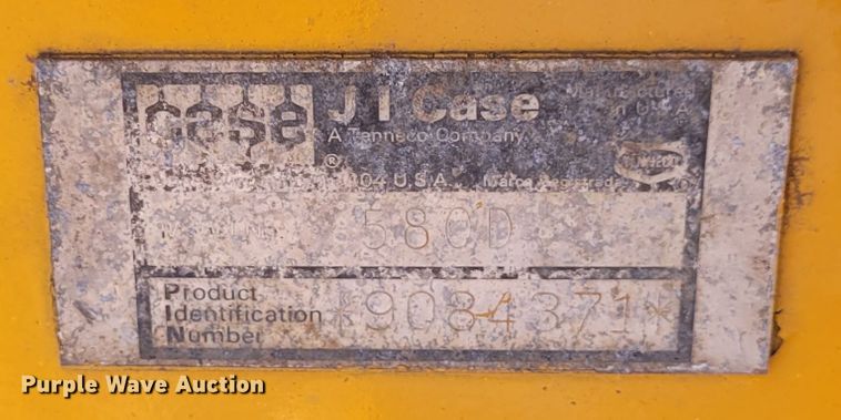 image for item FC9130 1983 Case 580D  backhoe