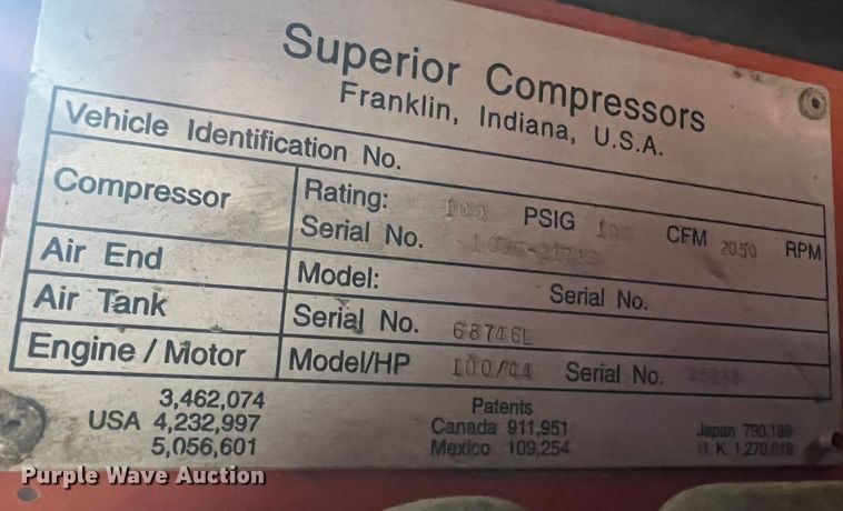 image for item HL9091 Smith 100  air compressor