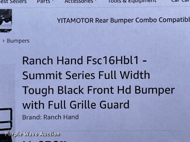 image for item JX9831 Ranch Hand FSC16HLB1  bumper