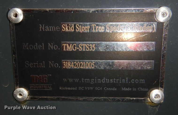 image for item KD9871 TMG Industrial TMG-ST35  skid steer tree spade