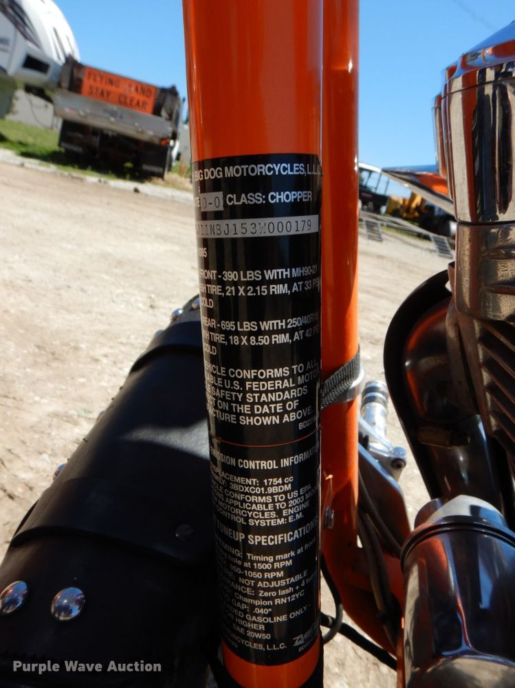 image for item KD9937 2003 Big Dog  motorcycle