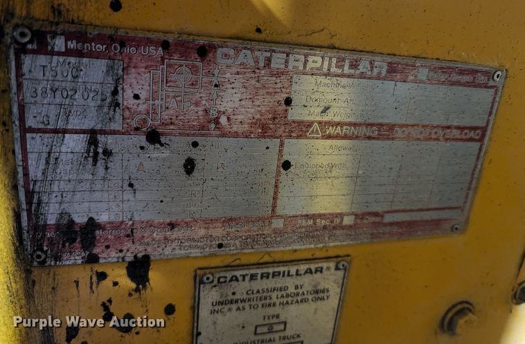 image for item KE9932 Caterpillar T50C  forklift