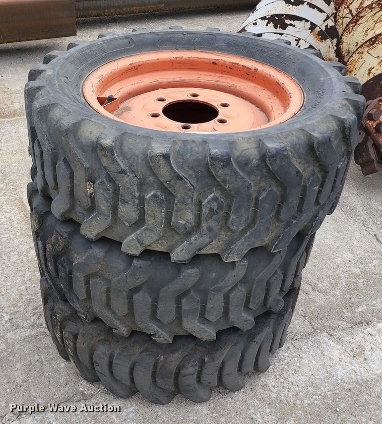 image for item KF9060 (3) 27x8.50-15 tires and wheels