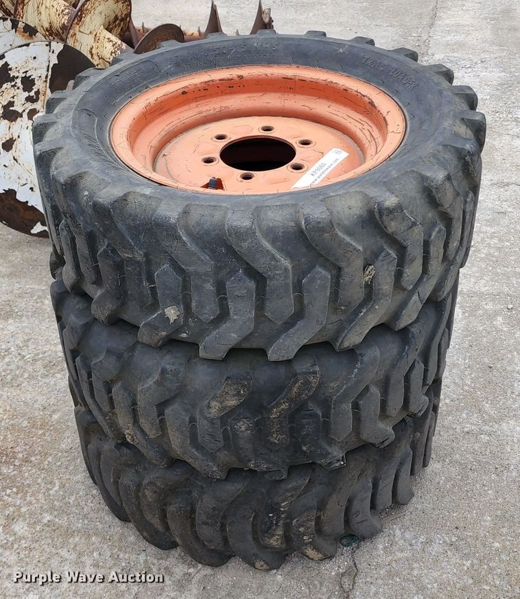 image for item KF9060 (3) 27x8.50-15 tires and wheels