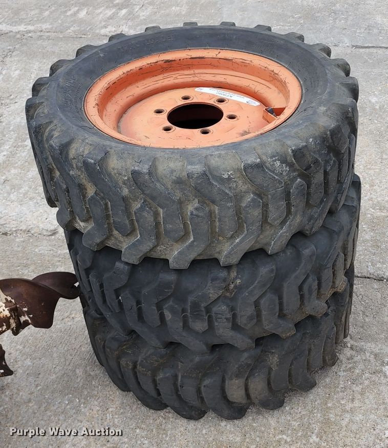 image for item KF9060 (3) 27x8.50-15 tires and wheels