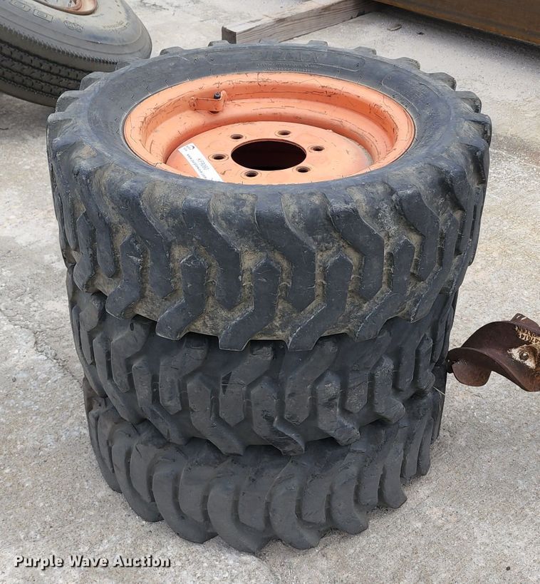 image for item KF9060 (3) 27x8.50-15 tires and wheels