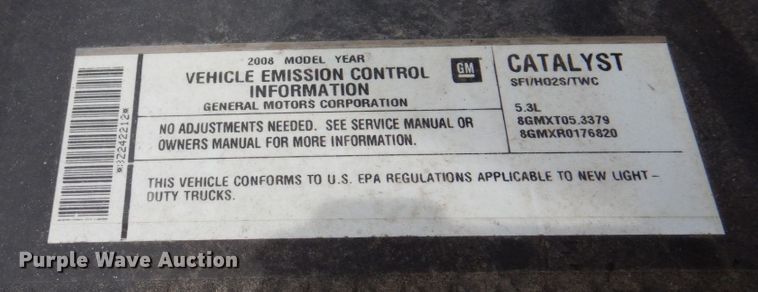 image for item KR9337 2008 Chevrolet Silverado 1500  Ext. Cab pickup truck