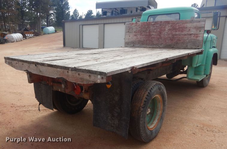 image for item KS9932 1957 GMC 350  dump flatbed truck