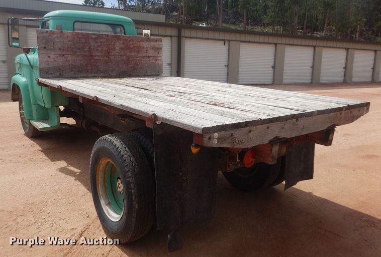 image for item KS9932 1957 GMC 350  dump flatbed truck