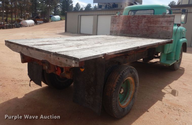 image for item KS9932 1957 GMC 350  dump flatbed truck