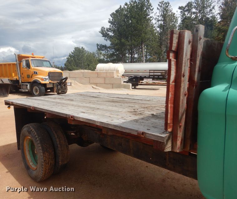 image for item KS9932 1957 GMC 350  dump flatbed truck