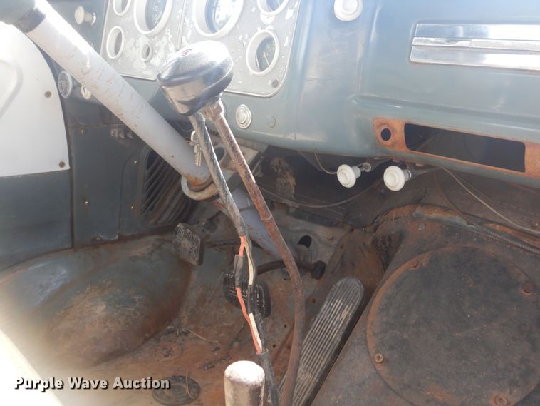 image for item KS9932 1957 GMC 350  dump flatbed truck