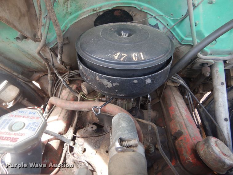 image for item KS9932 1957 GMC 350  dump flatbed truck