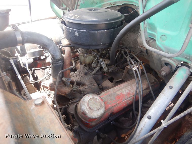 image for item KS9932 1957 GMC 350  dump flatbed truck