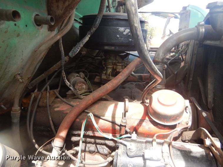 image for item KS9932 1957 GMC 350  dump flatbed truck