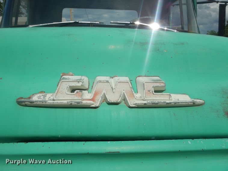 image for item KS9932 1957 GMC 350  dump flatbed truck