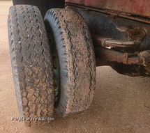 image for item KS9932 1957 GMC 350  dump flatbed truck