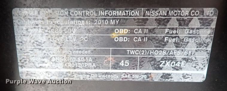 image for item LU9001 2010 Nissan Altima