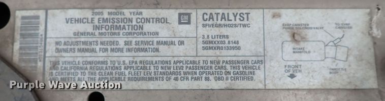 image for item LU9007 2005 Buick LaCrosse