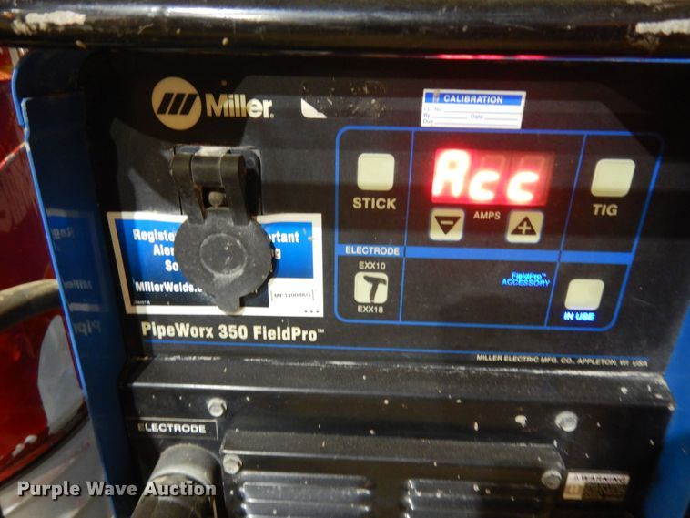 Miller PipeWorx 350 FieldPro welder in Hoyt, KS Item MD9136 sold
