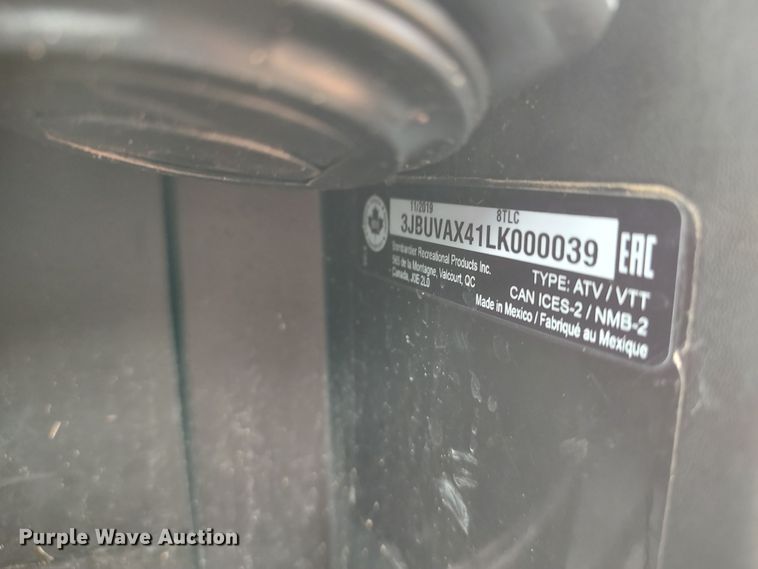 image for item MF9468 2020 Can-Am Defender  utility vehicle