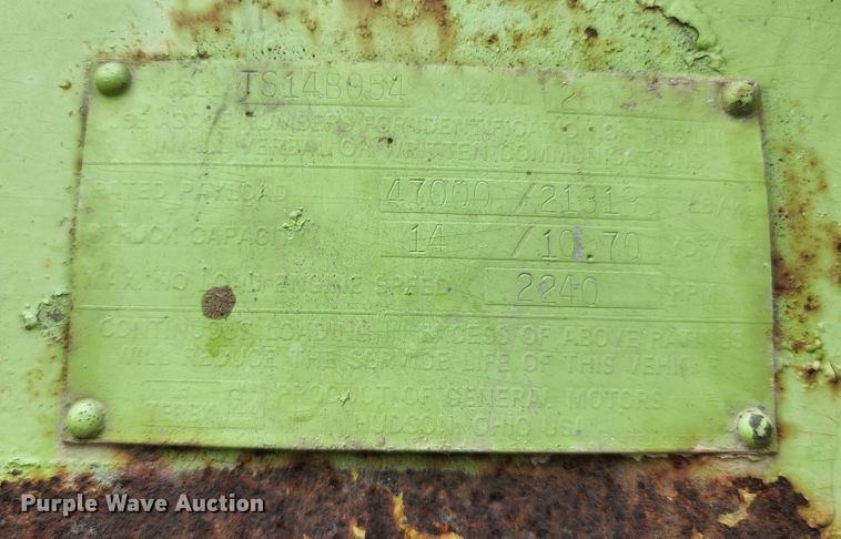 image for item DJ1746 1983 Terex TS14B054  scraper