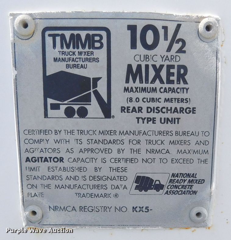 image for item DJ7647 1996 Mack RD690S  ready mix truck