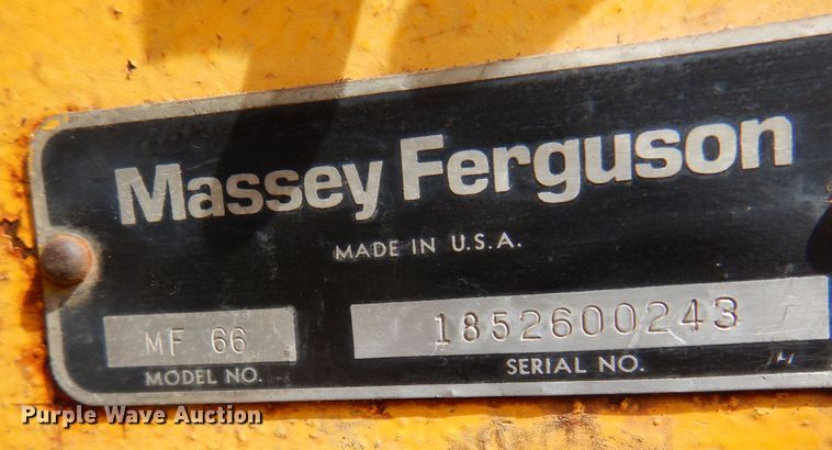 image for item DK0967 1976 Massey Ferguson MF66  wheel loader