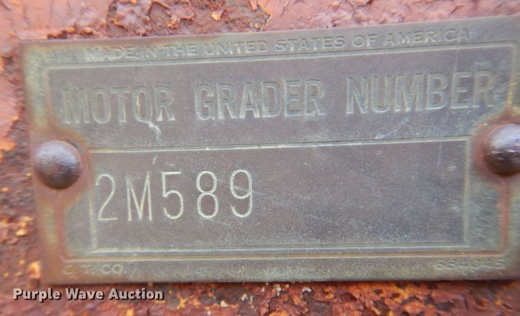 image for item DK0968 1938 Caterpillar  rigid frame motor grader