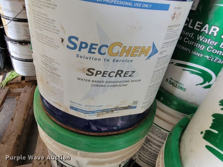 (18) five gallon buckets of SealTight 1100-Clear Series concrete curing ...