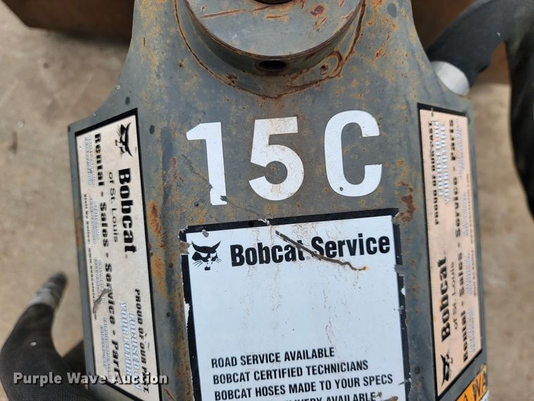 image for item DL4301 Bobcat 15C  skid steer auger