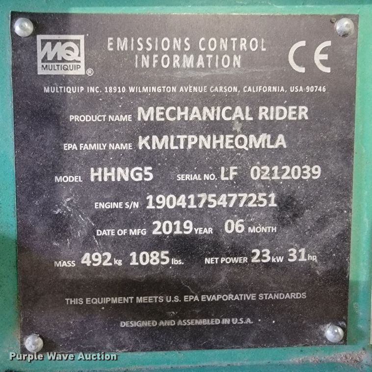 image for item DL4307 Whiteman HHNG5  power trowel