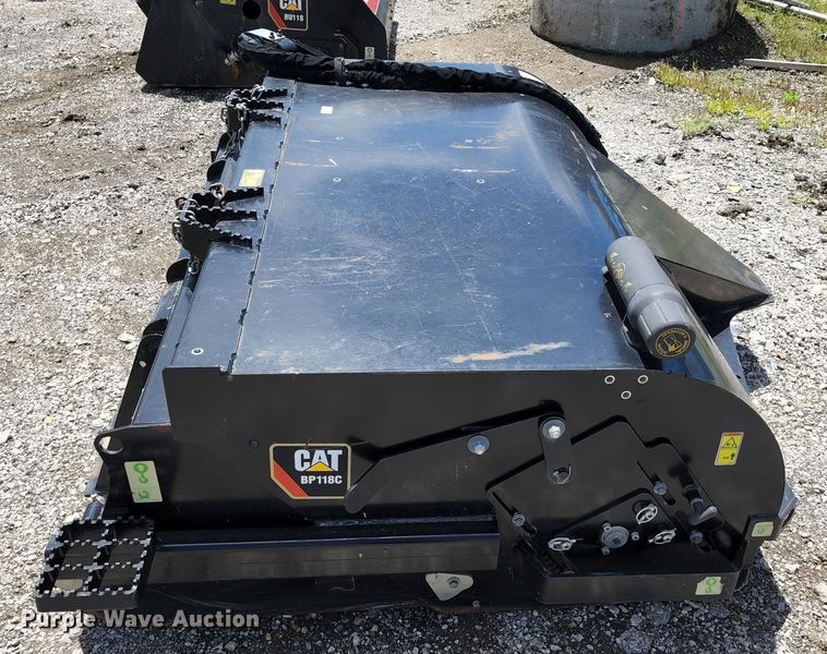 image for item DL6550 Caterpillar BP118C  skid steer sweeper