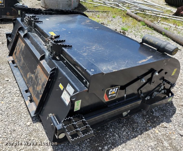 image for item DL6550 Caterpillar BP118C  skid steer sweeper