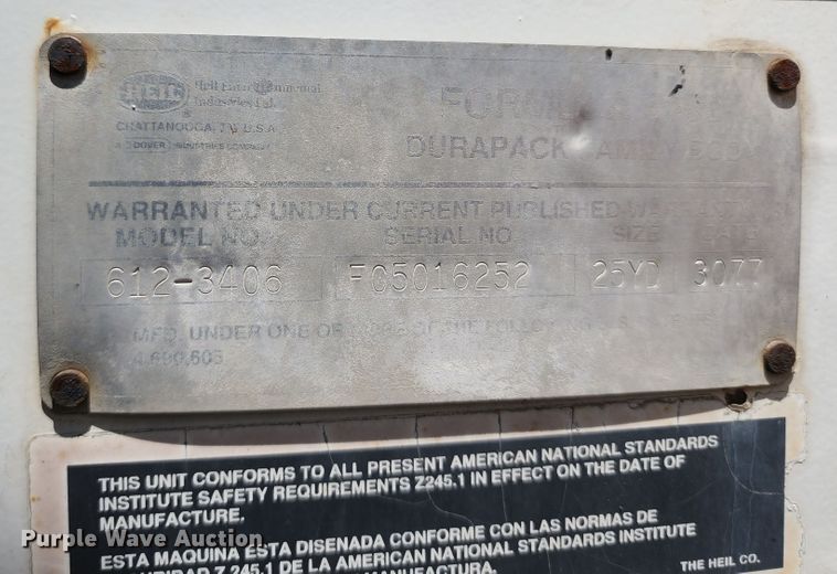 image for item DL6551 2003 Crane Carrier Low Entry refuse truck