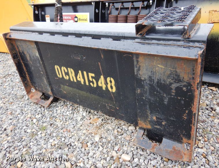 image for item DN0301 Caterpillar  skid steer snow plow