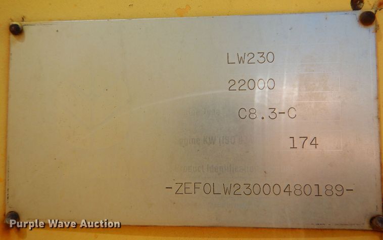 image for item DN0376 New Holland LW230  wheel loader