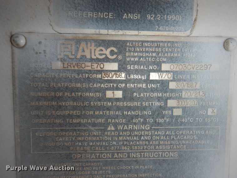 image for item DN7474 2002 GMC C7500  bucket truck